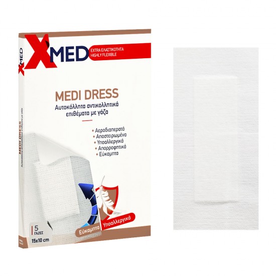 X-Med Medi Dress 15x10cm-5pcs