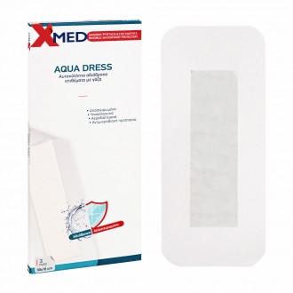 X-Med Transparent waterproof and hypoallergenic adhesive gauze pads 30x10cm-3pcs