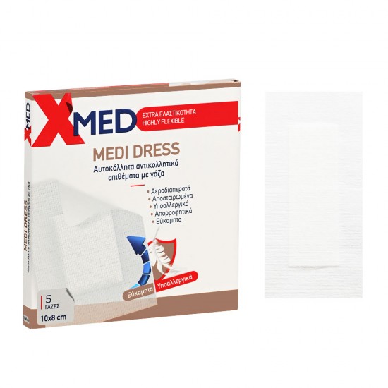 X-Med Medi Dress 10x8cm-5pcs