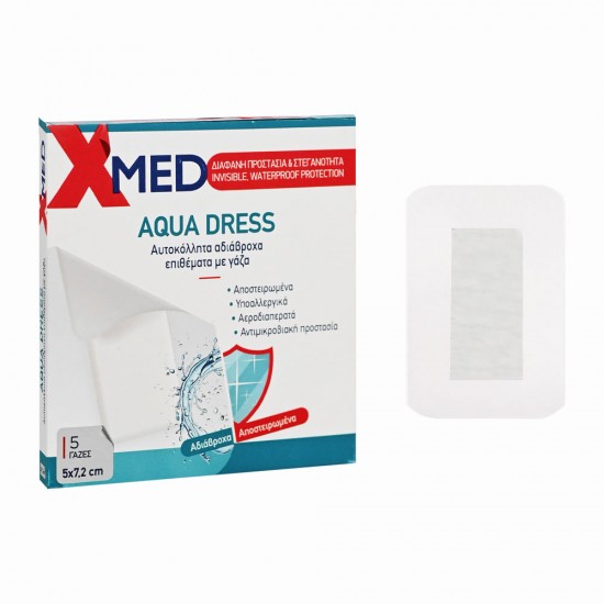 X-Med Aqua Dress 5x7.2cm-5τμχ