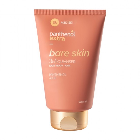 Panthenol Extra Bare Skin 3 in 1 Cleanser Πρόσωπο-Σώμα-Μαλλιά 200ml