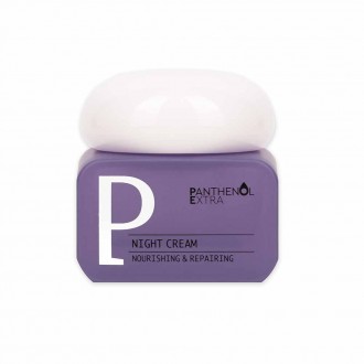 Panthenol Extra Night cream nourishing and repairing product packaging 2