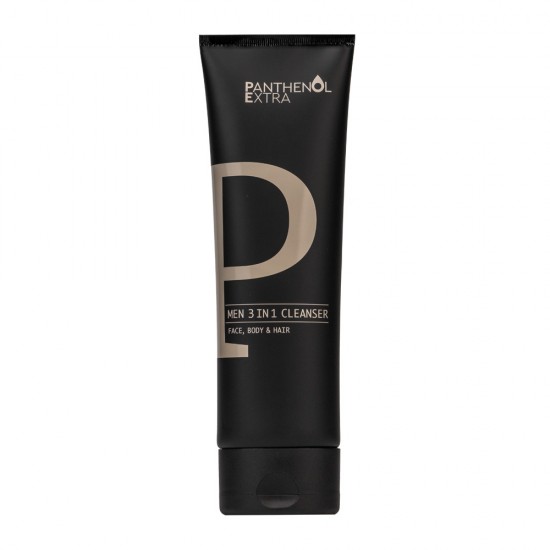 Panthenol Extra Men 3 in 1 Cleanser Πρόσωπο-Σώμα-Μαλλιά 200ml Ανδρικό αφρόλουτρο και σαμπουάν με ήπια σύνθεση