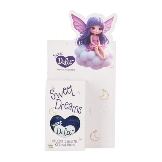 Dalee Washable and non-toxic Kids nail polish in dark blue color Sweet Dreams 901