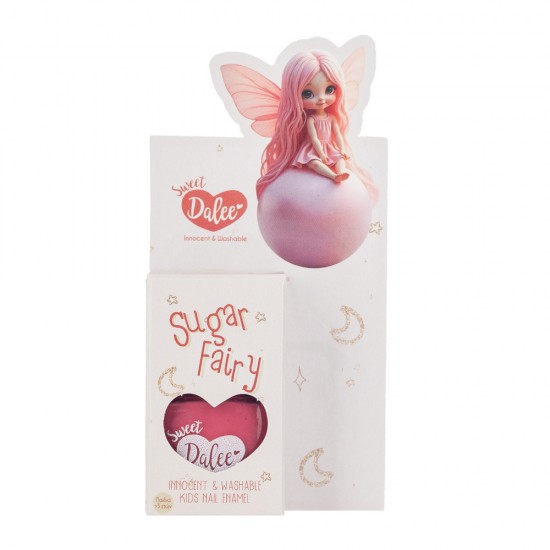 Dalee Washable and non-toxic Kids nail polish in vivid pink color Sugar Fairy 906