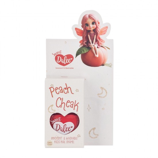 Dalee Washable and non-toxic Kids nail polish in peach color Peach Cheek 908