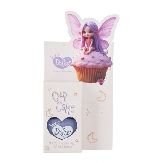 Dalee Washable and non-toxic Kids nail polish in lilac color Cup Cake 902