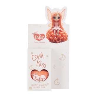 Dalee Washable and non-toxic Kids nail polish in coral color Coral Kiss 912