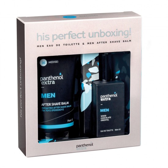 Panthenol Extra Set with men's fragrance and moisturizing after save balm