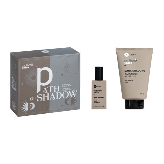 Σετ Panthenol Extra Path of Shadow με 3in1 ανδρικό αφρόλουτρο και σαμπουάν 200ml και ανδρικό άρωμα 50ml