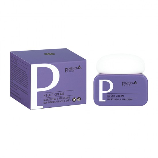 Panthenol Extra Κρέμα νύχτας για θρέψη και επανόρθωση κουτί προϊόντος