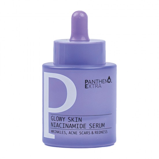 Panthenol Extra Glowy Skin Niacinamide Serum Πανίσχυρος ορός με Νιασιναμίδη 4% και Υαλουρονικό Οξύ