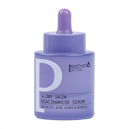 Panthenol Extra Glowy Skin Niacinamide Serum Πανίσχυρος ορός με Νιασιναμίδη 4% και Υαλουρονικό Οξύ