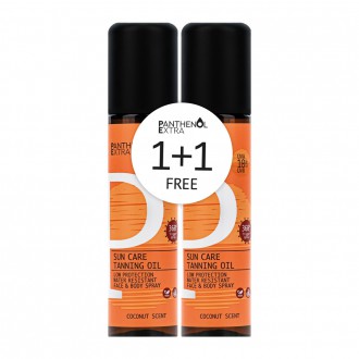 Panthenol Extra Face and body tanning oil SPF10 Buy 1 Get 1 FREE