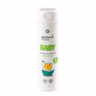 Panthenol Extra Baby Shower & Shampoo 300ml For babies and children, free of soap and synthetic colorants