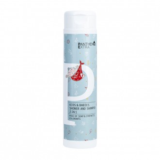 Panthenol Extra Baby Shower & Shampoo 300ml For babies and children, free of soap and synthetic colorants