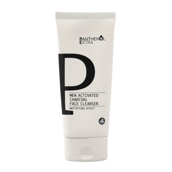 Panthenol Extra Men Activated Charcoal Face Cleanser Ήπιο αφρίζον gel καθαρισμού προσώπου με ενεργό άνθρακα 150ml