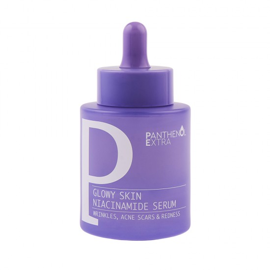Panthenol Extra Glowy Skin Niacinamide Serum Πανίσχυρος ορός με Νιασιναμίδη 4% και Υαλουρονικό Οξύ