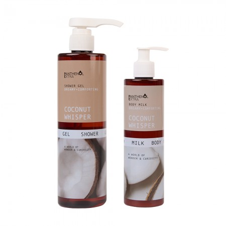 Panthenol Extra Coconut Whisper Body Milk 300ml & Panthenol Extra Coconut Whisper Shower Gel 500ml