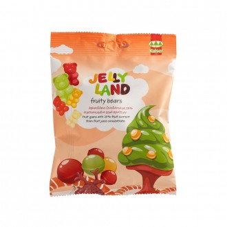 Kaiser Bear shaped fruit gums, with 25% fruit content