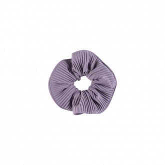 Dalee Pleated Hair Scrunchie In lilac color