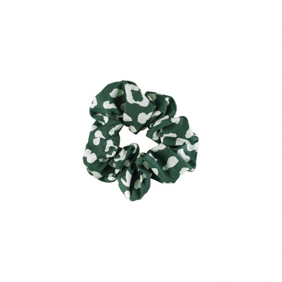 Dalee Printed Hair Tie Scrunchie Green