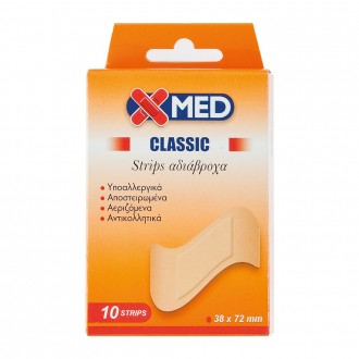 X-Med Sterilized adhesive strips, resistant to water 38x72mm-10pcs