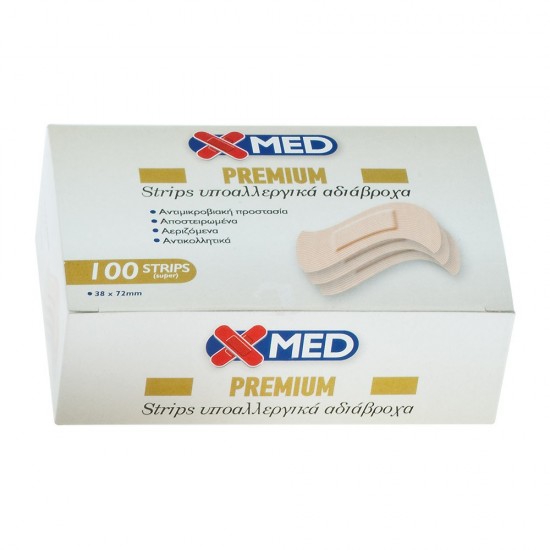 X-Med Premium Strips 38x72mm-100τμχ