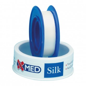 X-Med Adhesive wound dressing tape, made of synthetic silk 5mx1.25cm
