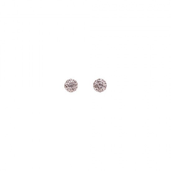 Dalee Σετ Καρφωτά Σκουλαρίκια White Crystals Ball