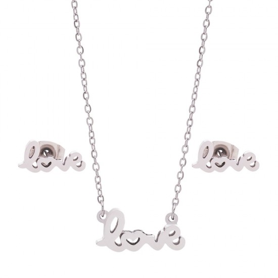 Dalee Set Love Necklace & Earrings