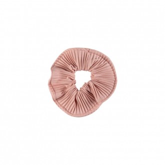 Dalee Pleated Hair Scrunchie In pink color