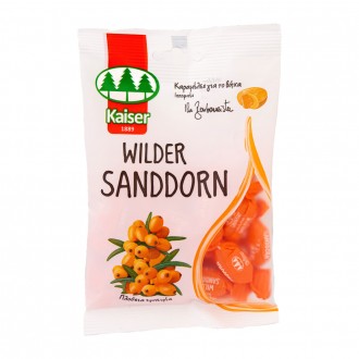 Kaiser Wilder Sanddorn Cough Drops With Hippophae and filled with fruit content