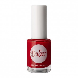 Dalee Vivid Red 301 Gel Effect nail polish, Vivid red color