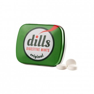 Dills Herbal pastilles with Mint flavor, that help the digestive process