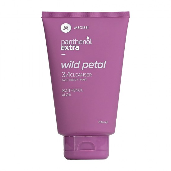 Panthenol Extra Wild Petal 3 in 1 Cleanser Πρόσωπο-Σώμα-Μαλλιά 200ml