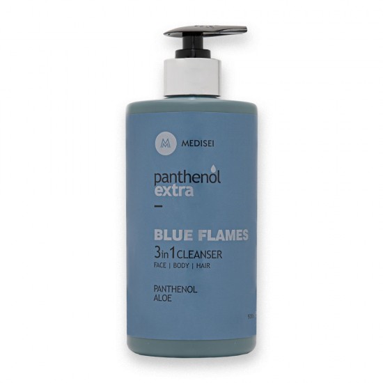Panthenol Extra Blue Flames 3 in 1 Cleanser Πρόσωπο-Σώμα-Μαλλιά 500ml
