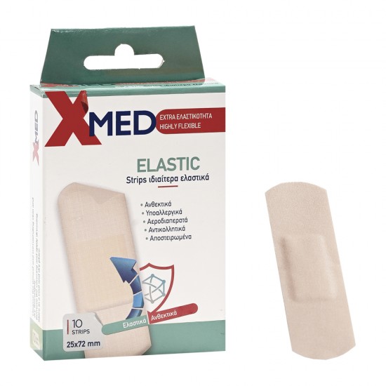 X-Med Elastic Strips 25x72mm-10τμχ