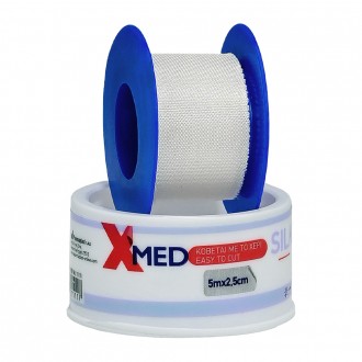X-Med Adhesive wound dressing tape, made of synthetic silk 5mx2.5cm
